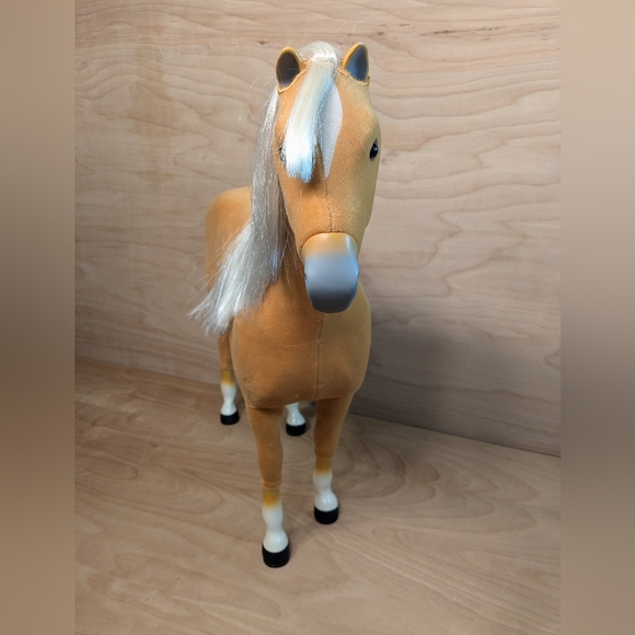 American Girl Doll Retired "Just Like You" Palomino Horse With Saddle - Picture 2 of 12